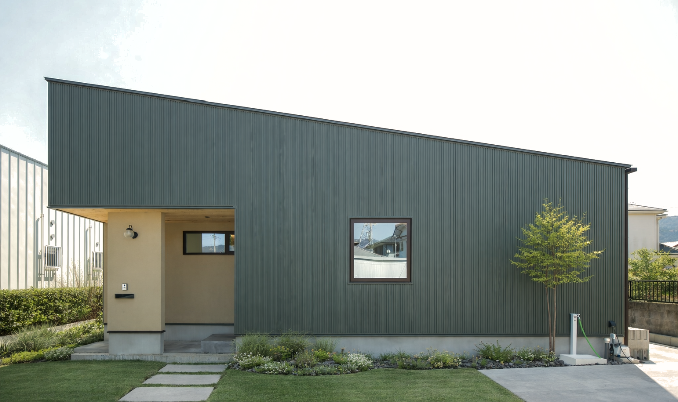 岐阜県不破郡の高性能住宅「アスレチックネットのある平屋の家」外観写真｜アヴァンティホームズ施工事例