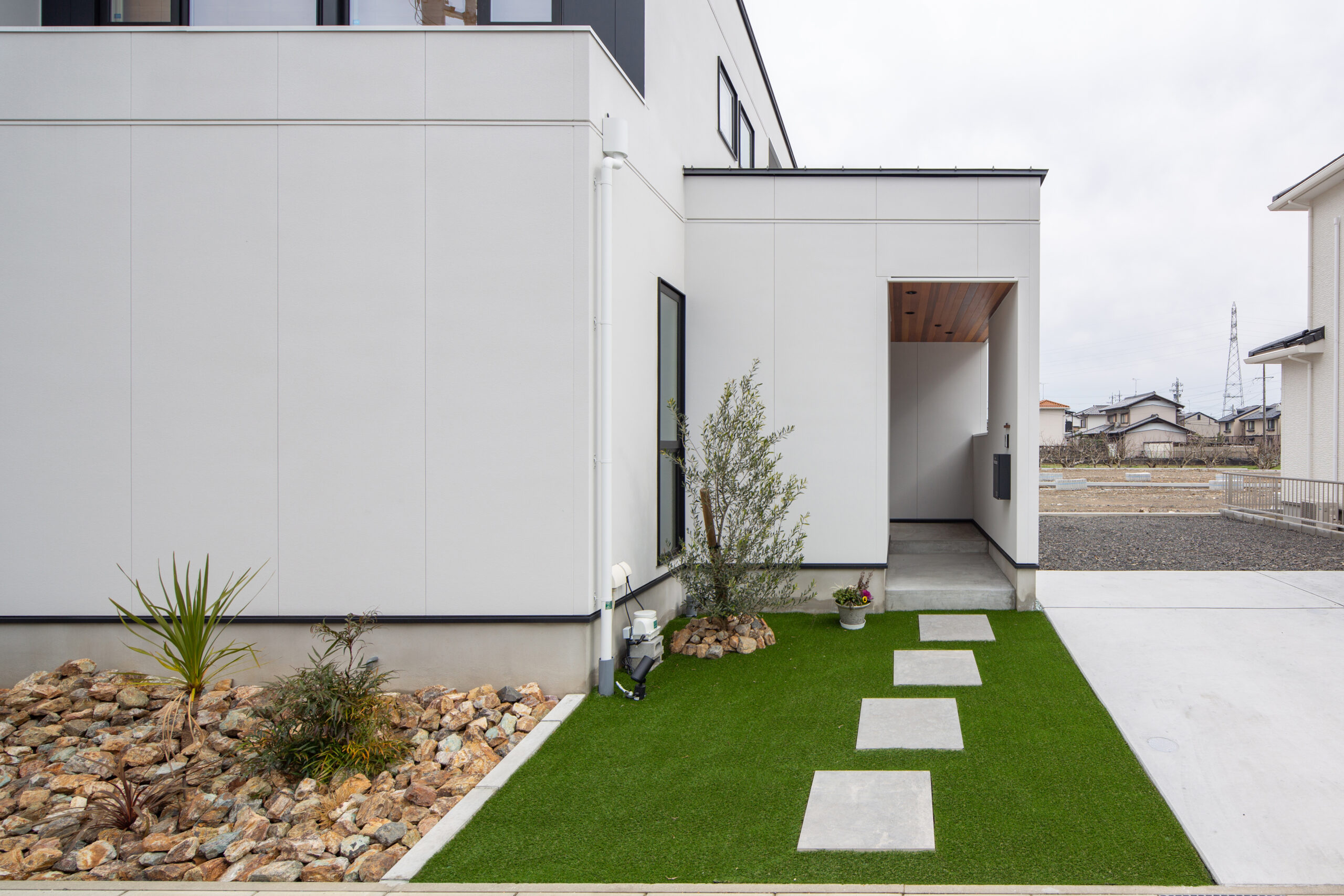 岐阜市 高性能住宅 【視線を遮る中庭の家】 外観