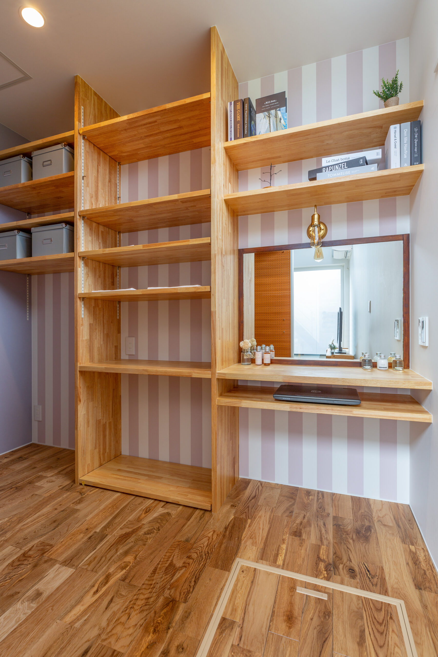 岐阜市 高性能住宅 【視線を遮る中庭の家】 使いやすい収納スペース