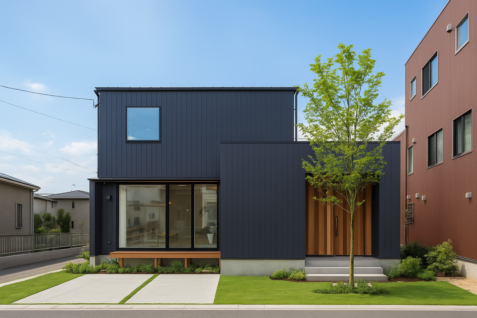 岐阜県大垣市の高性能住宅「土間とリビングがつながる家」外観写真｜アヴァンティホームズ施工事例