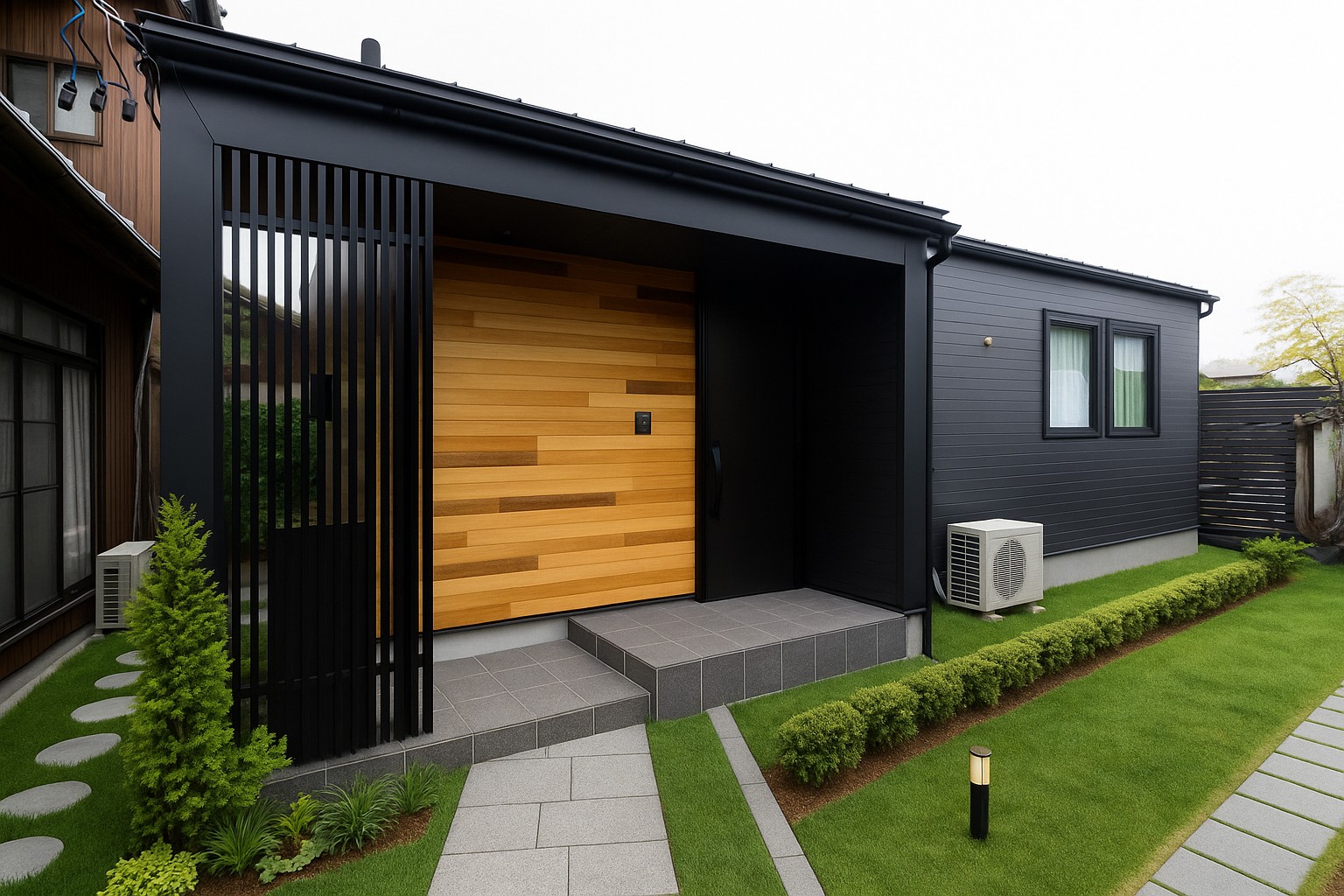 愛知県一宮市の平屋「回遊する家事楽ハウス」外観写真